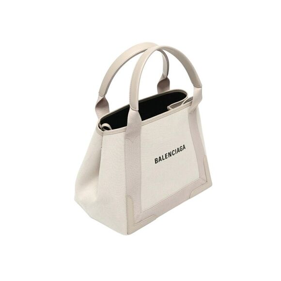 Pre Loved Balenciaga Everyday Tote XS Canvas Tote Bag Women Beige - Picture 2 of 5